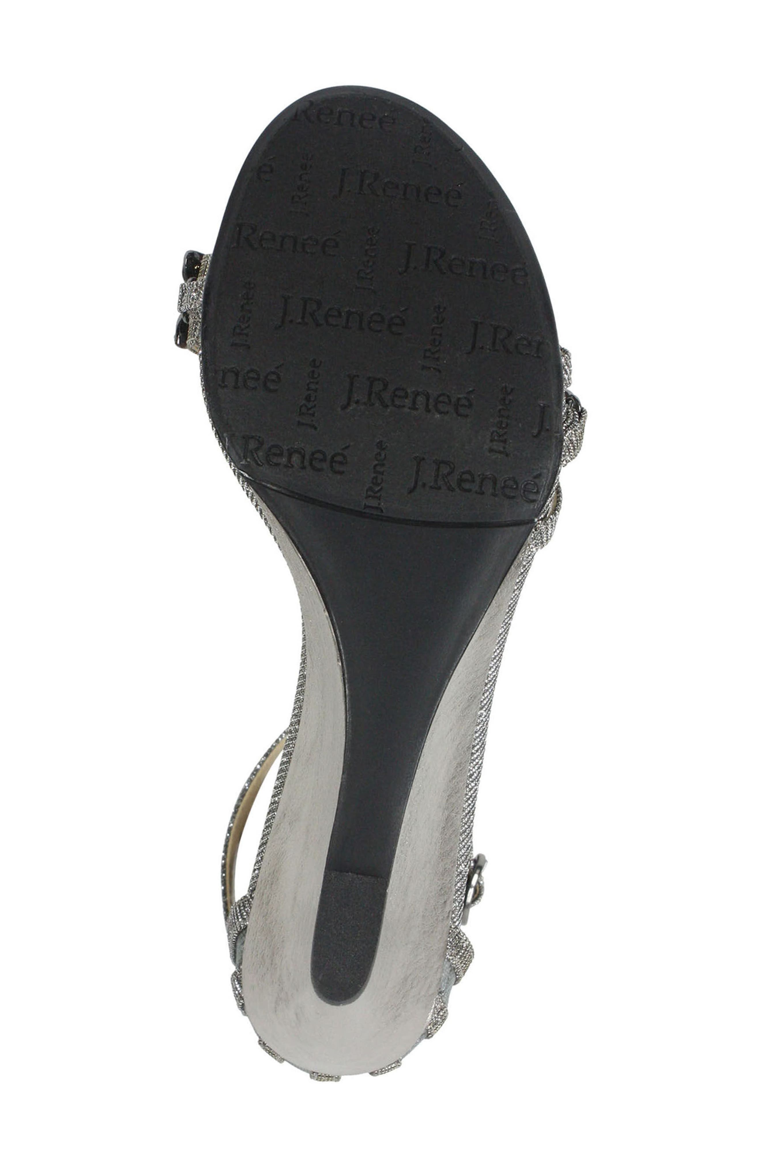 Mariabelle Ankle Strap Sandal, Alternate, color, PEWTER