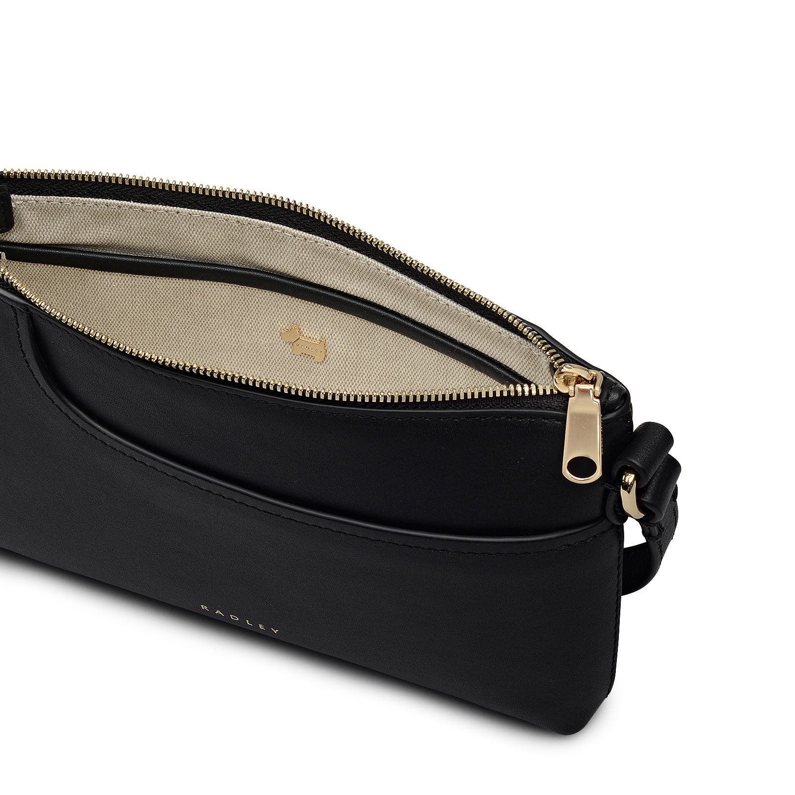 Radley Pockets Mini Ziptop Shoulder Bag, Alternate, color, Black