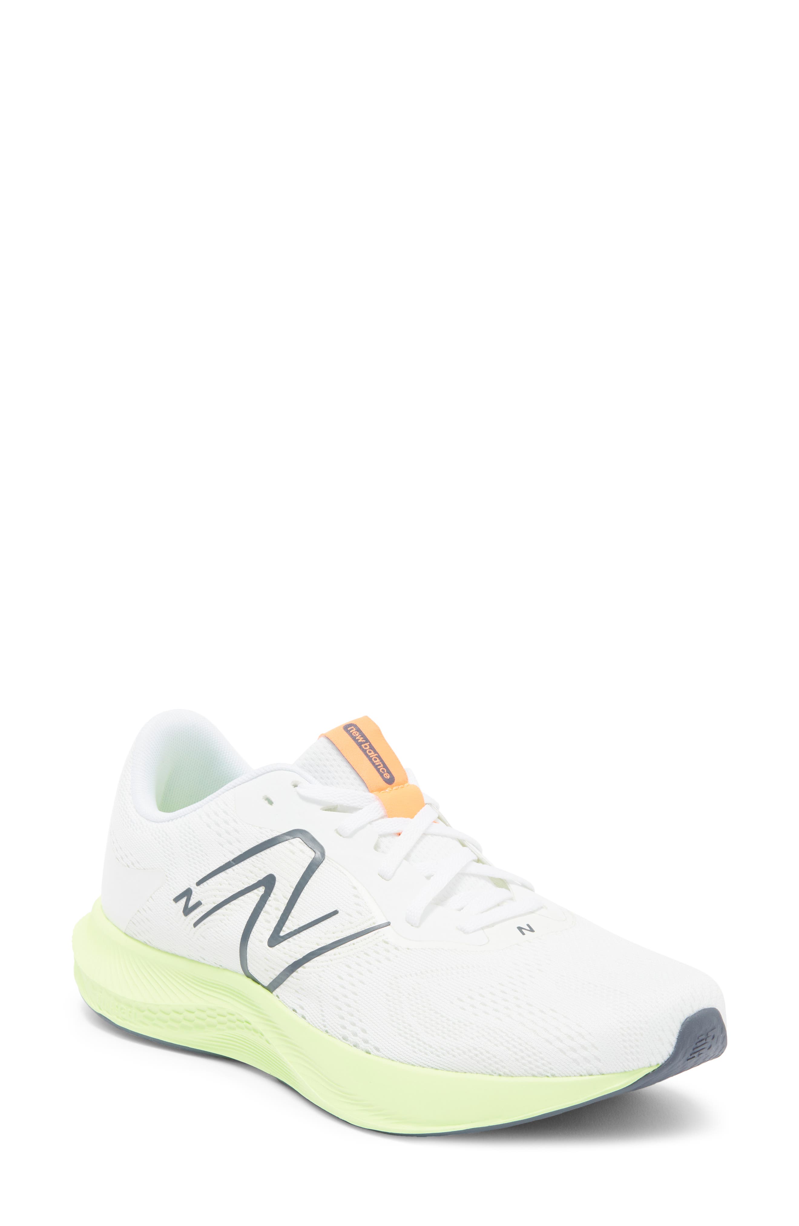 New Balance Propel Running Shoe, Main, color, White/ Bleached Lime Glo