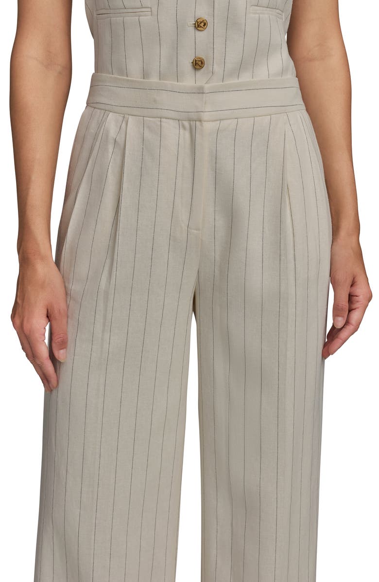 Donna Karan New York Pinstripe Straight Leg Pants, Alternate, color, 