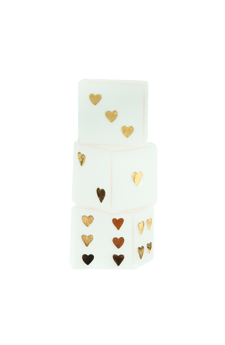 Jollity & Co. Love Dice Valentine's Day Guest Napkins, Main, color, Assorted Pre-Pack