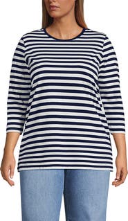 Lands' End 3/4 Sleeve Cotton Supima Tunic