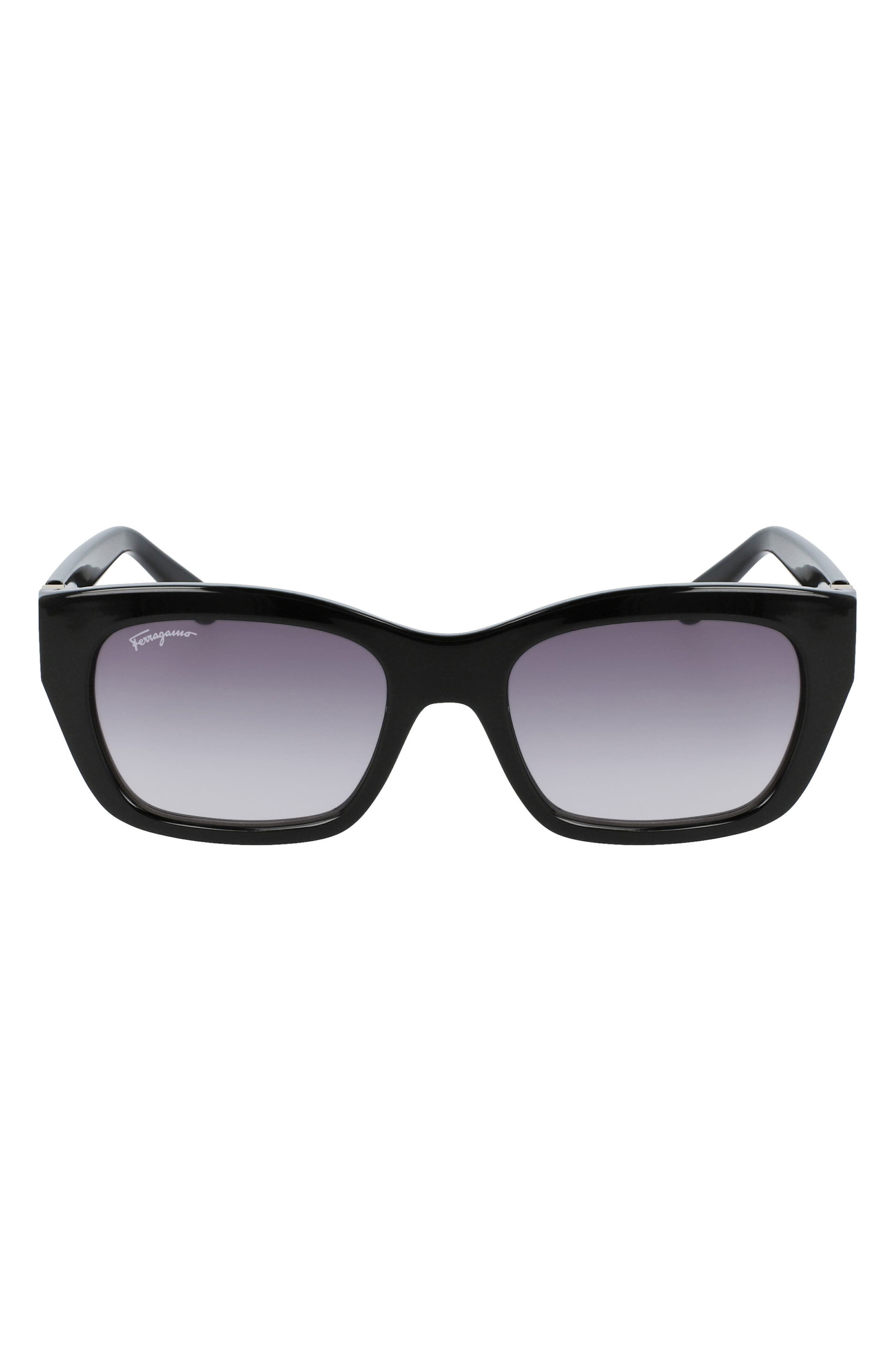 FERRAGAMO 53mm Rectangular Sunglasses