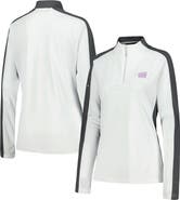 LEVELWEAR Women's Levelwear White NHL 2023 Hockey Fights Cancer Remi Quarter-Zip Top