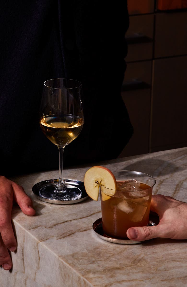 Holcomb Set of 4 Puddle Stainless Steel Coasters, Alternate, color,