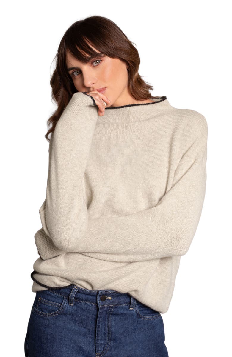 Celtic & Co. Felted Funnel Neck Sweater, Main, color, 