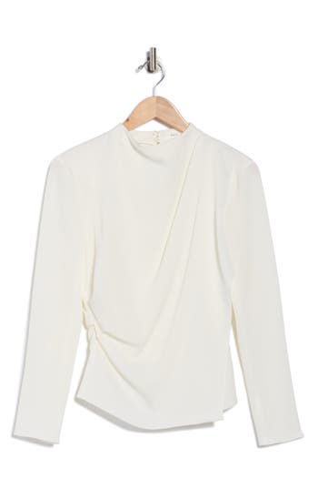 A.l.c . Kay Ruched Turtleneck Top In White