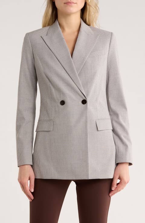 Peak Lapel Double Breasted Blazer
