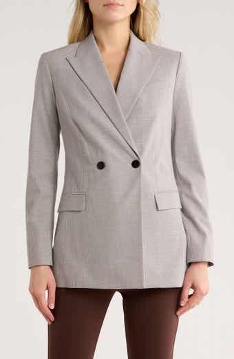 Theory Peak Lapel Double Breasted Blazer