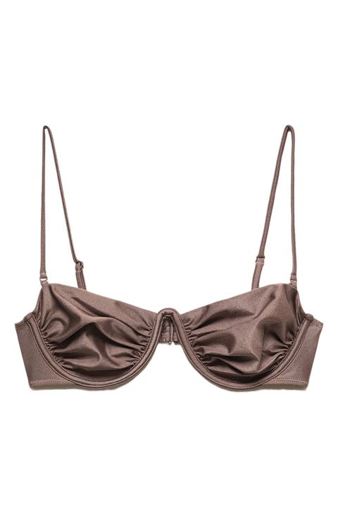 Shiny Underwire Bikini Top