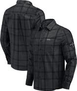 Darius Rucker Collection by Fanatics Men's Darius Rucker Collection by Fanatics Black New Orleans Saints Micro Corduroy Plaid Button Up Shirt