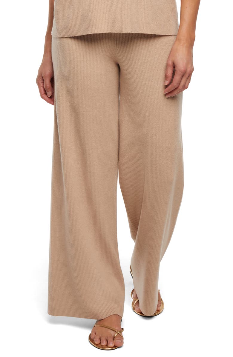 Three Dots Desiree Wide Leg Pants, Main, color, Tuffet