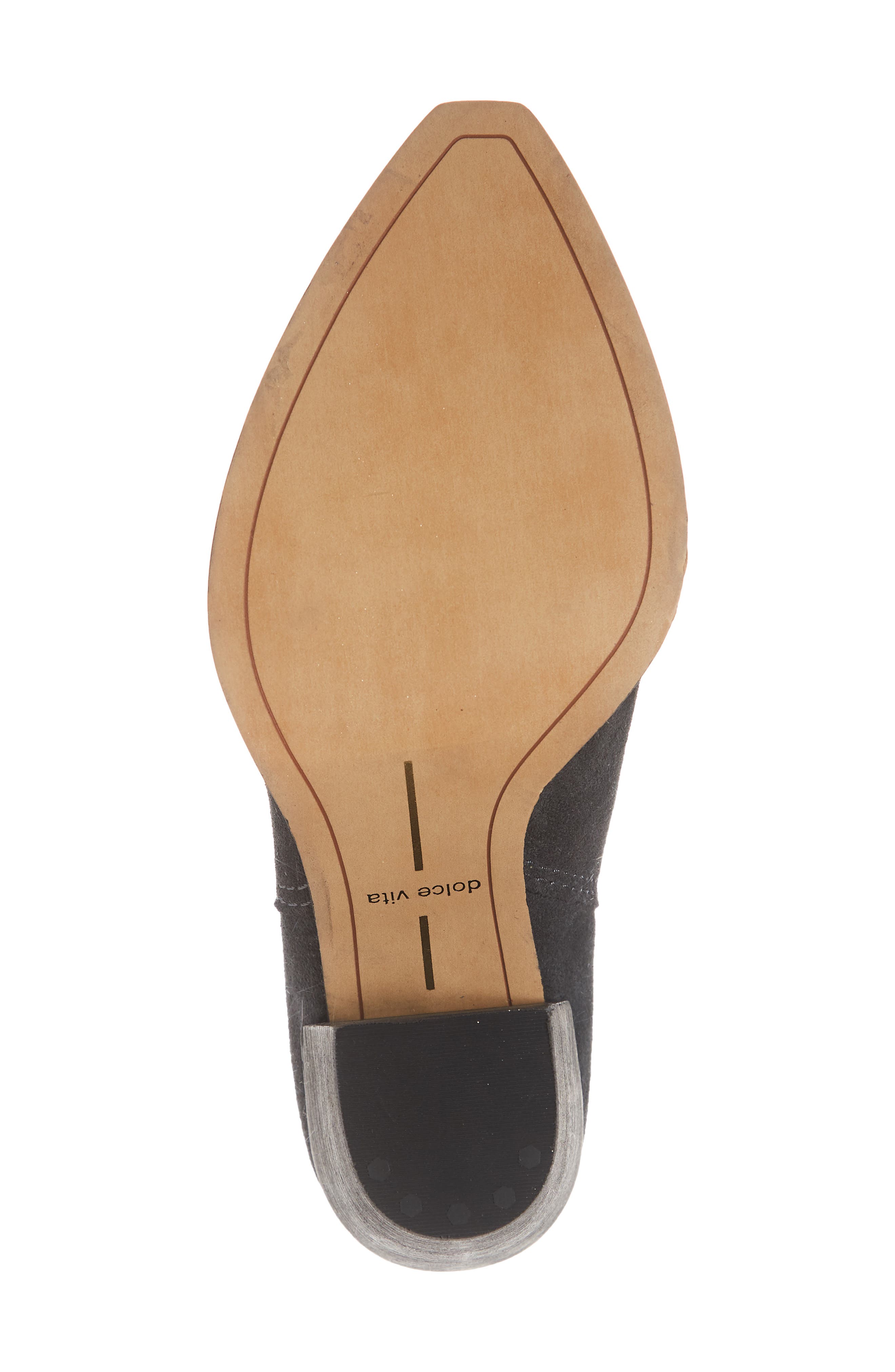 Dolce Vita Kelani Slouchy Western Bootie, Alternate, color, Anthracite