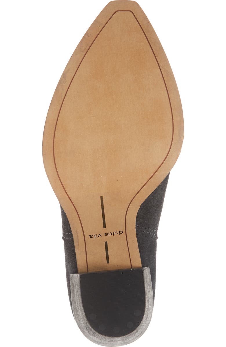 Dolce Vita Kelani Slouchy Western Bootie, Alternate, color, Anthracite