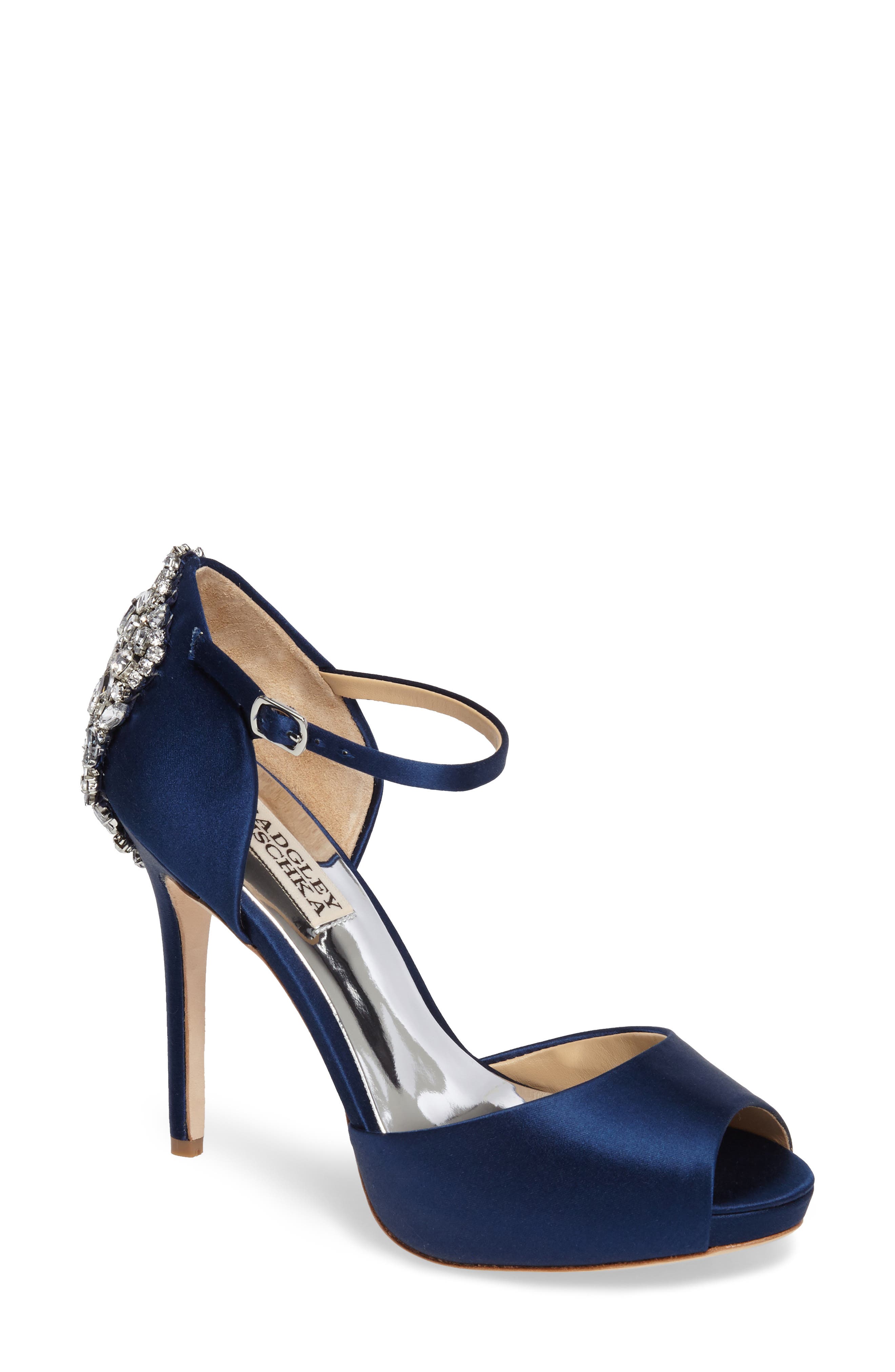 Badgley Mischka Collection Badgley Mischka 'Dawn' Crystal Back d'Orsay Pump, Main, color, 