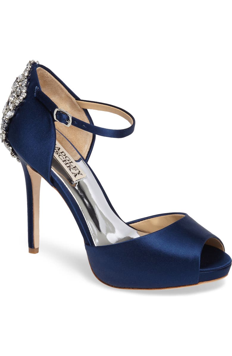 Badgley Mischka Collection Badgley Mischka 'Dawn' Crystal Back d'Orsay Pump, Main, color,