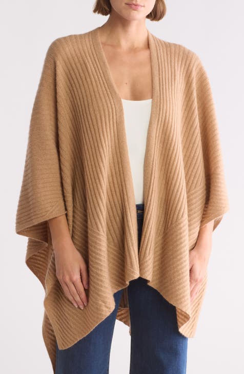 Ribbed Cashmere Ruana