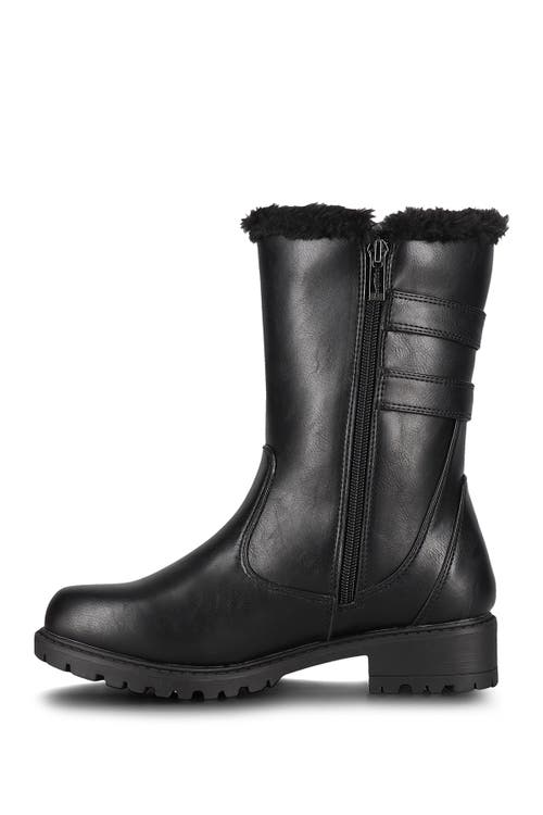 Aquatherm By Santana Canada Cold Weather Faux Fur Lined Boot In Black