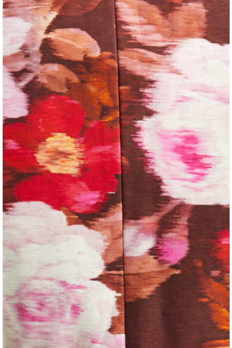 Luna Print Drill Vest, Alternate, color, CHOCOLATE ROSE
