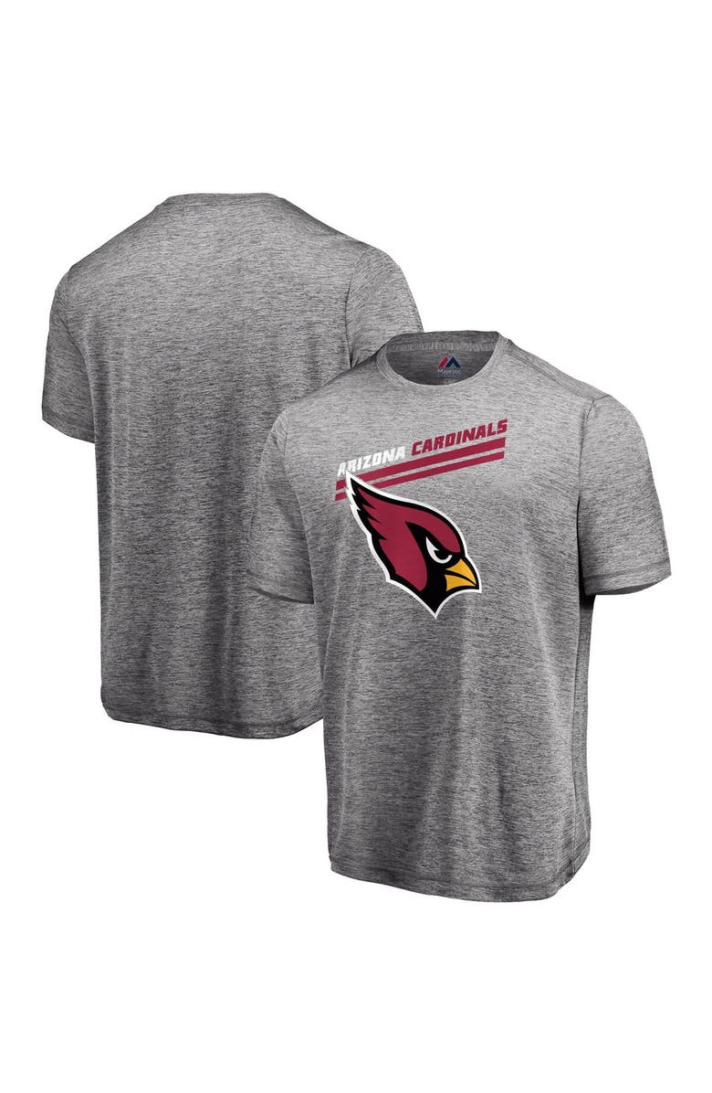 MAJESTIC Men's Majestic Gray Arizona Cardinals Showtime Pro Grade T-Shirt, Alternate, color, 