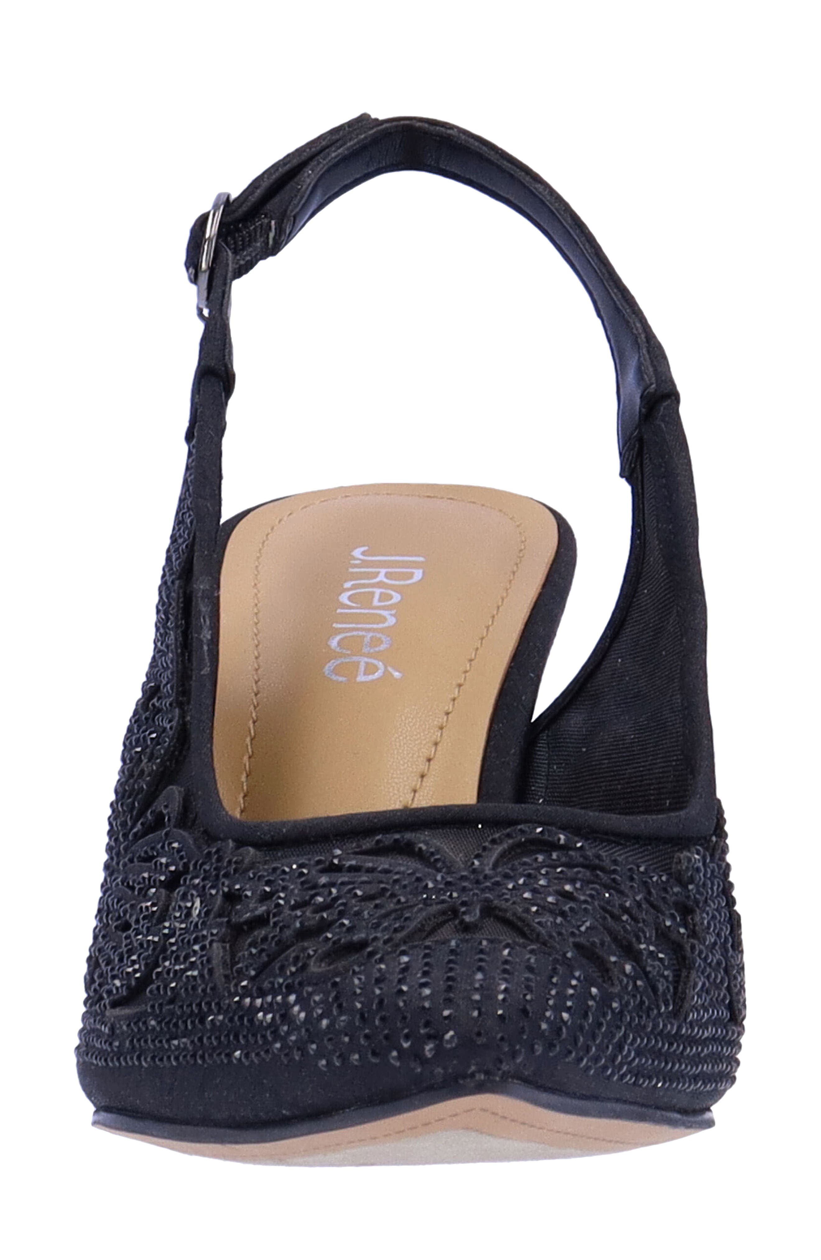 J. Reneé Vanani Slingback Pointed Toe Pump, Alternate, color, Black