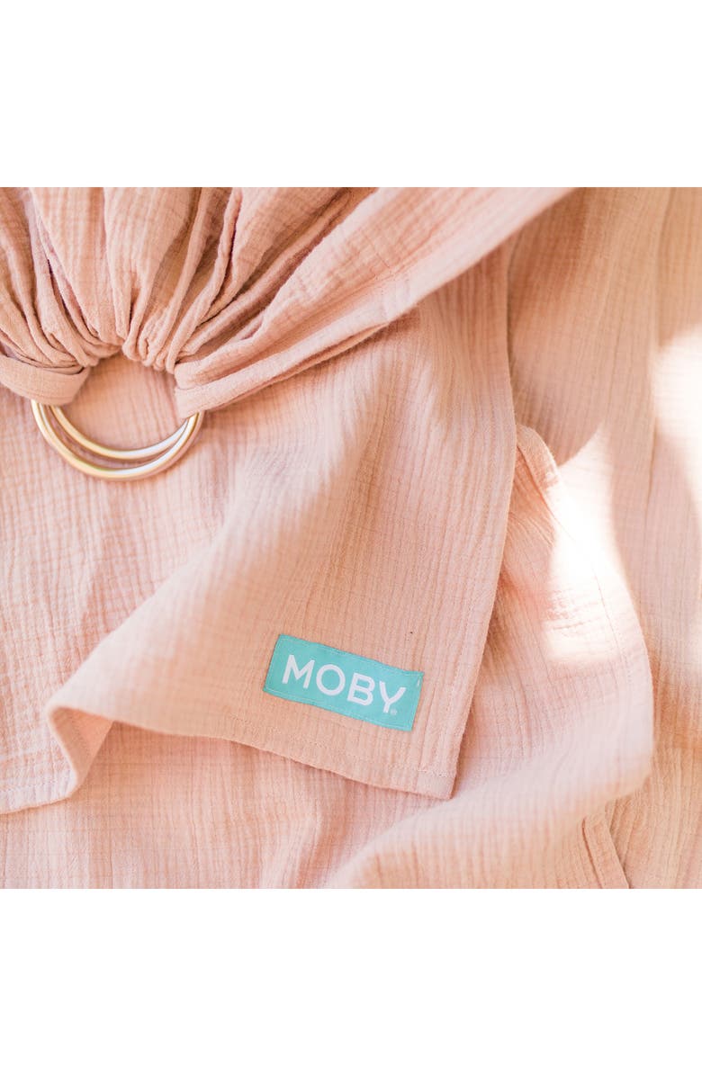 MOBY Ring Sling Double Gauze Baby Carrier, Alternate, color, Rose