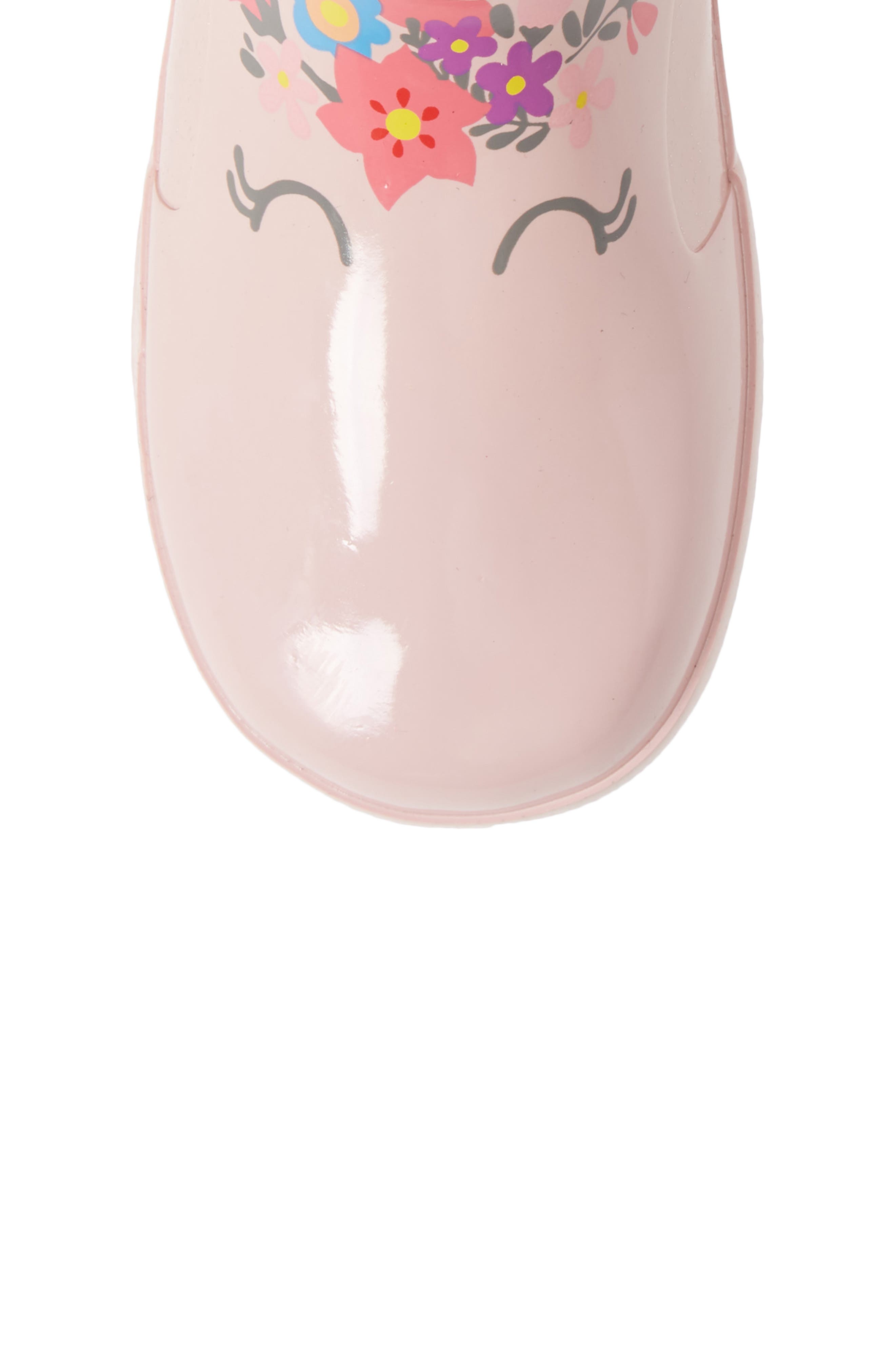 Western Chief Unity Unicorn Waterproof Rain Boot, Alternate, color, Soft Rose