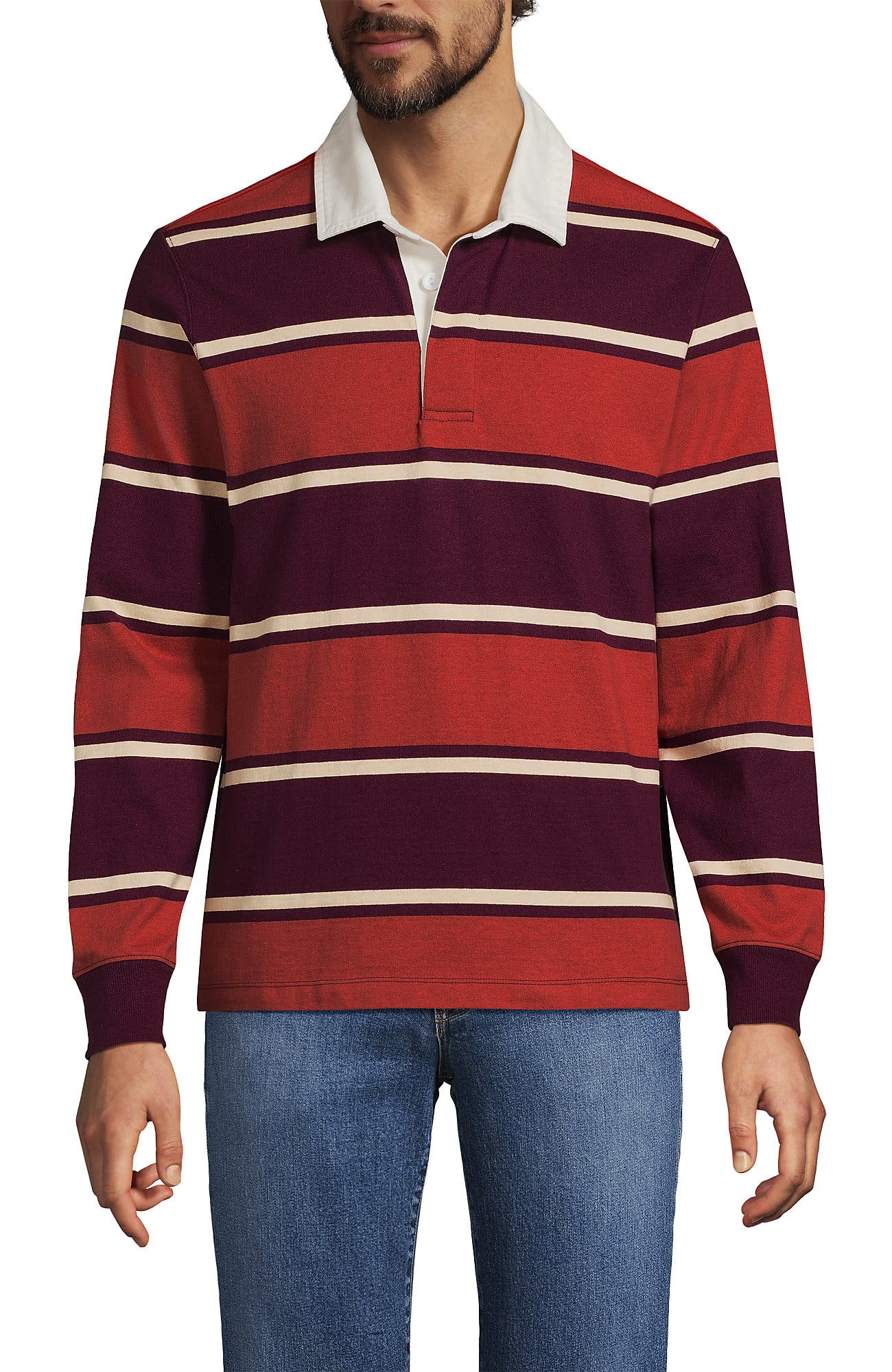 selected Rich Burgundy/Bourbon Stripe