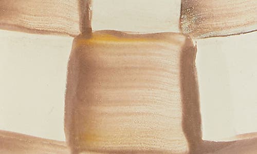 Mackenzie-childs Mackenzie Childs Mocha Check Lidded Sugar Bowl In Brown