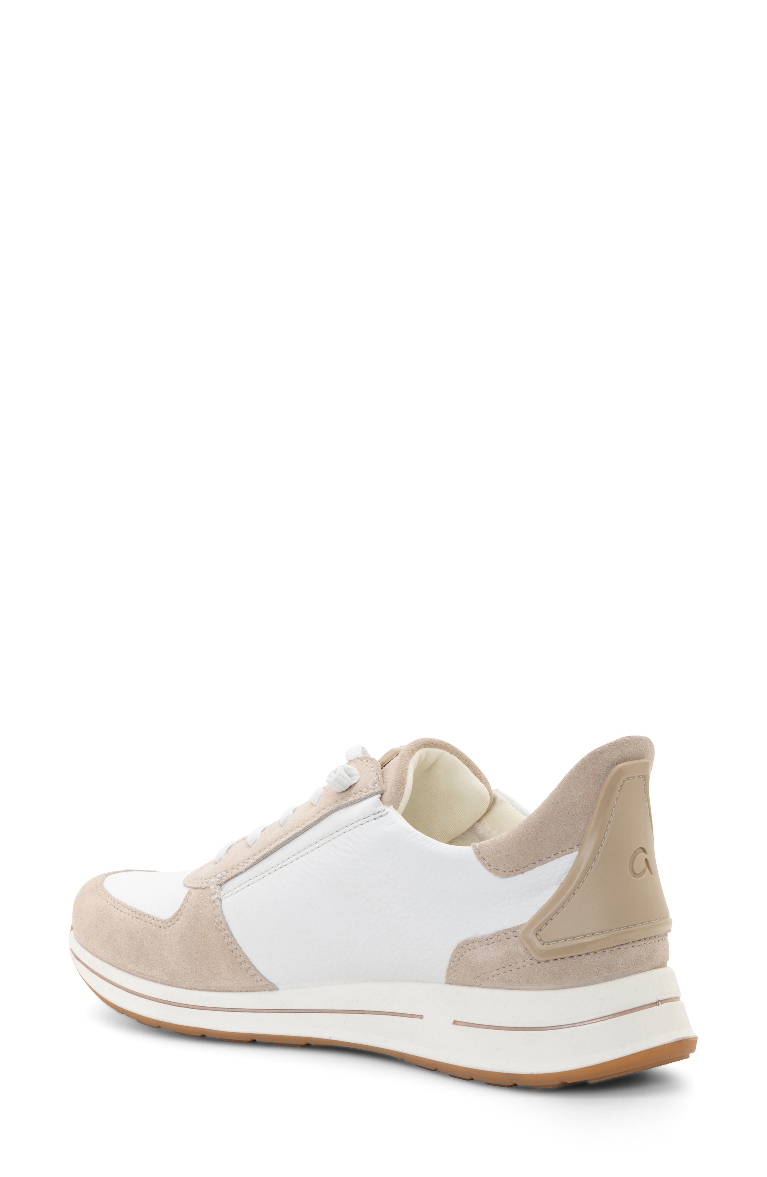 Ovation Sneaker, Alternate, color, WHITE/ SHELL