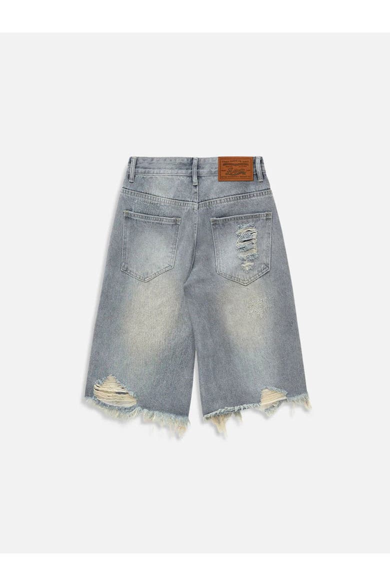 Rhinestone Application Jorts, Alternate, color, Blue