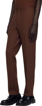 SANDRO Jersey trousers