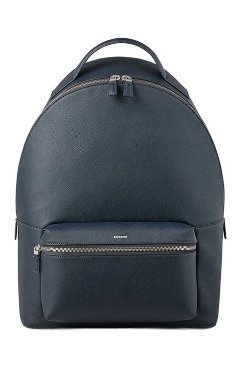Sustainable leather backpack