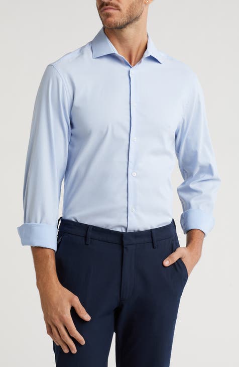 All Season Slim Fit Stretch Dress Shirt (Regular, Big & Tall)