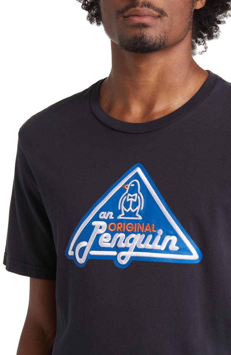 Original Penguin Triangle Logo Graphic T-Shirt, Alternate, color, 