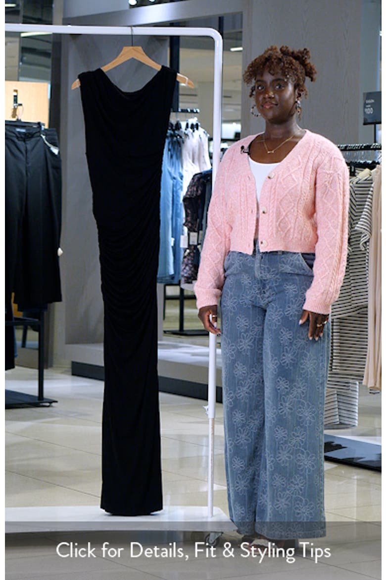 Ruched Off the Shoulder Maxi Dress video