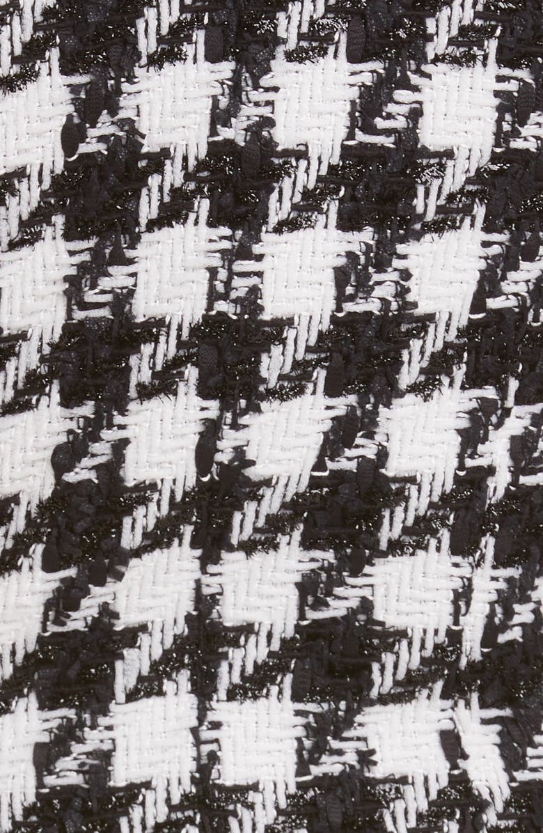Balmain Houndstooth Tweed Double Breasted Blazer, Alternate, color,