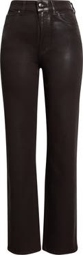 PAIGE Stevie High Waist Coated Denim Jeans