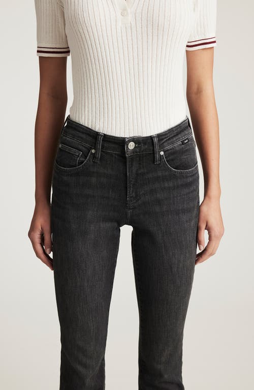 Mavi Jeans Anika Jeans In Dark Smoke Flex Blue In Black
