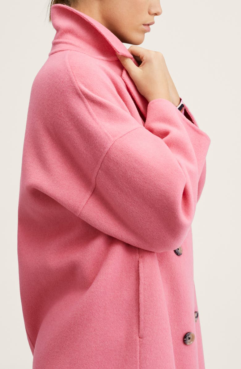 MANGO Wool Blend Coat, Alternate, color,