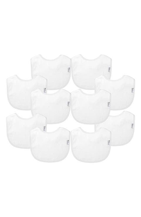 10-Pack Stay-Dry Infant Bibs