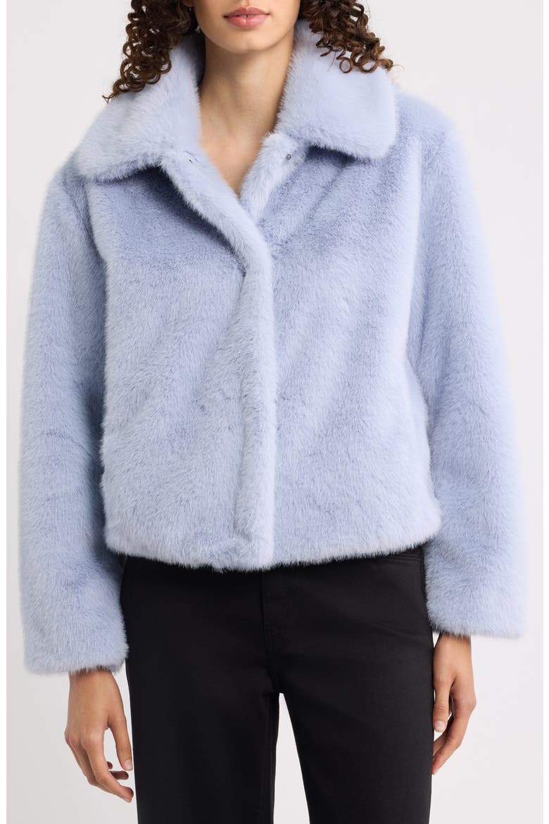 Tami Faux Fur Coat, Alternate, color, FROST
