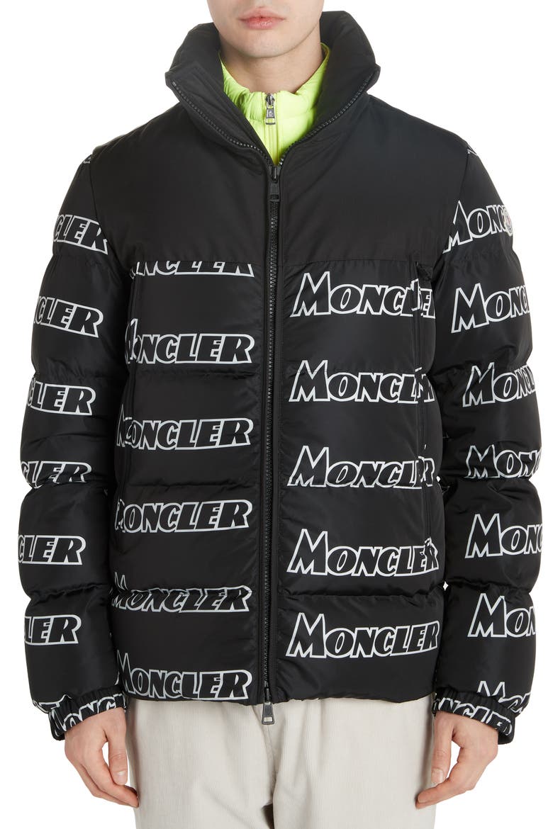 Faiveley Logo Down Puffer Jacket, Alternate, color, GREY