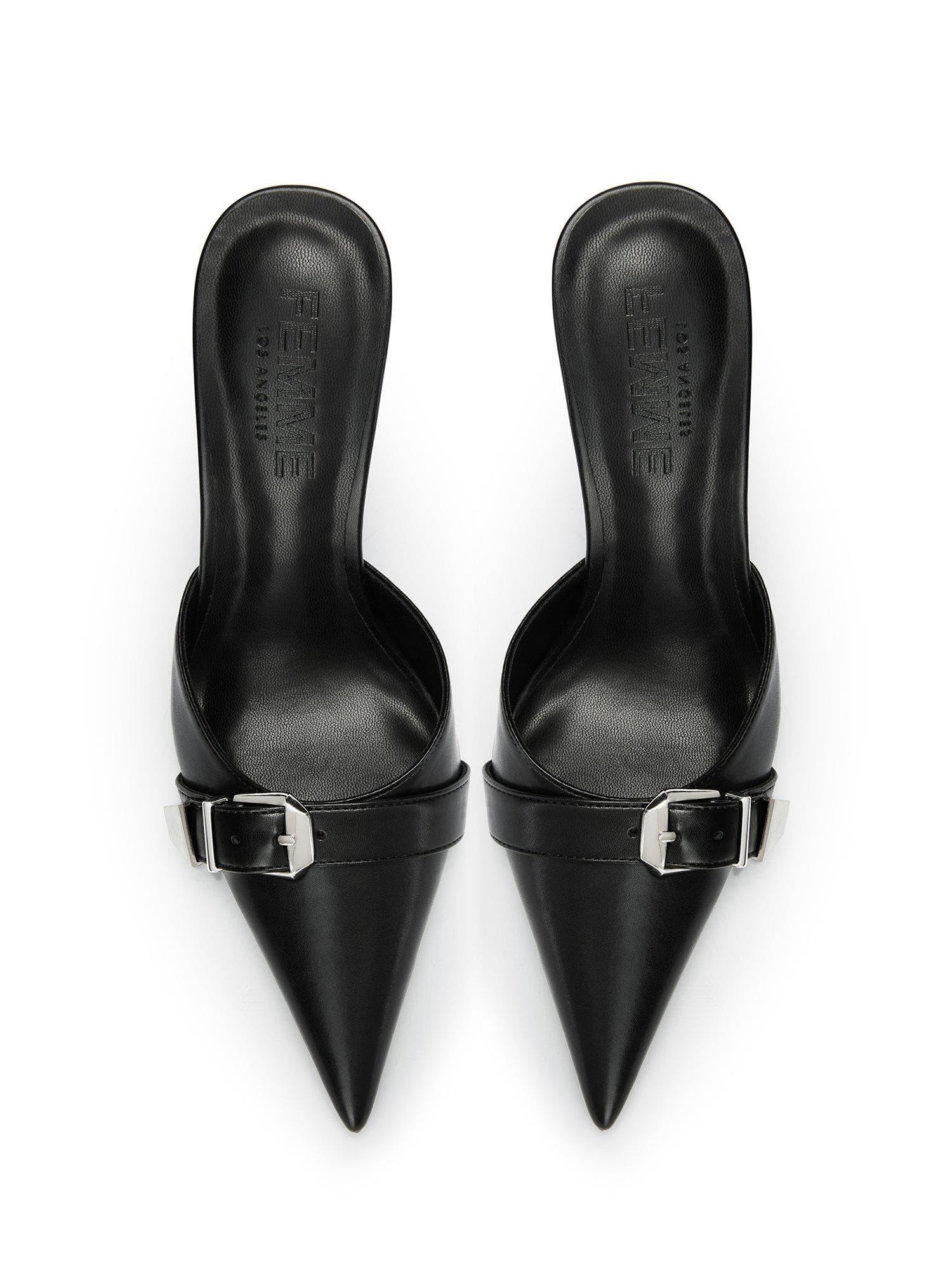 FEMME Venetia Mule, Alternate, color, Black