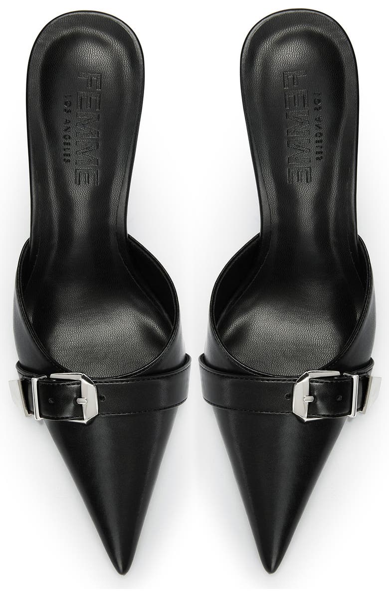 FEMME Venetia Mule, Alternate, color, Black