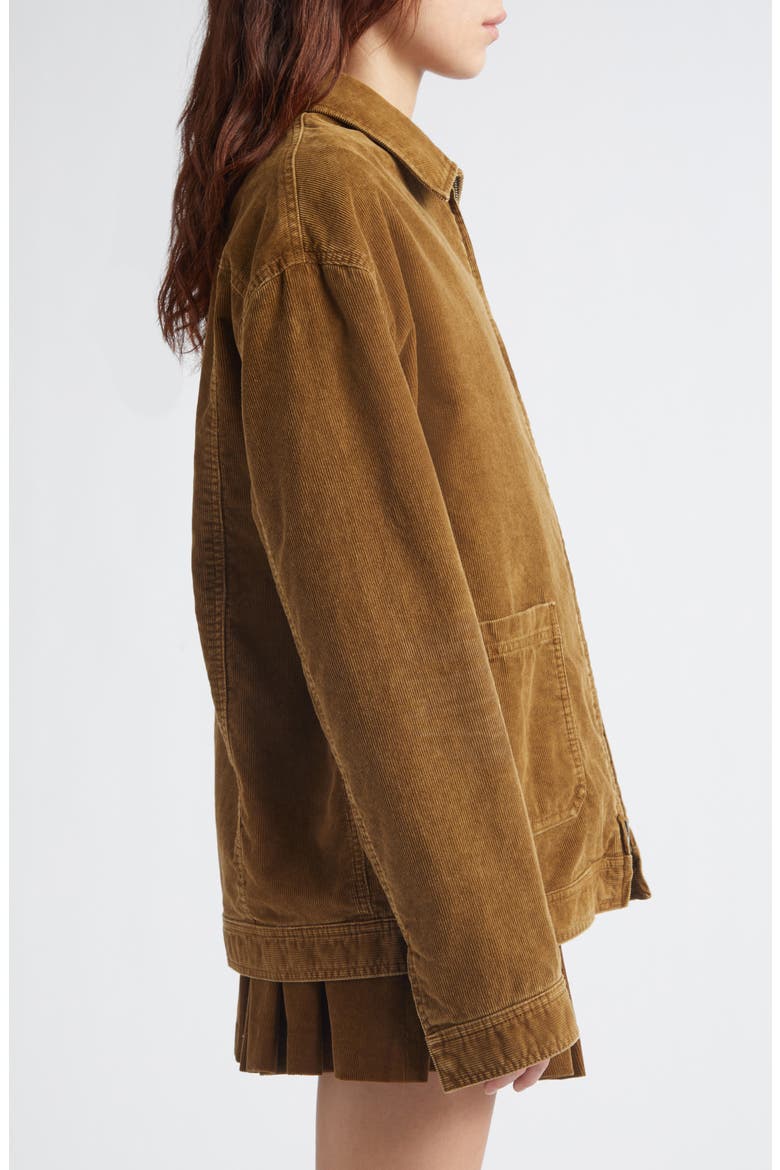 Journey Unisex Zipped Workwear Jacket, Alternate, color, AMBER HONEY