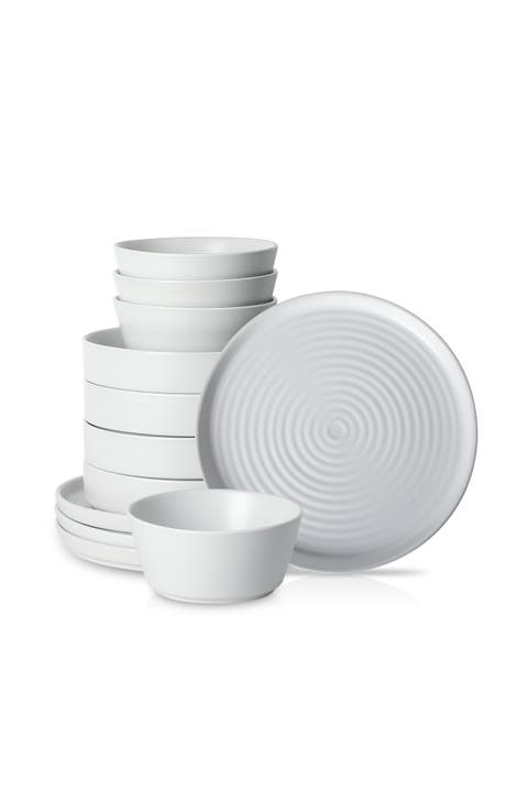 Elica Stoneware 12-piece Dinnerware Set