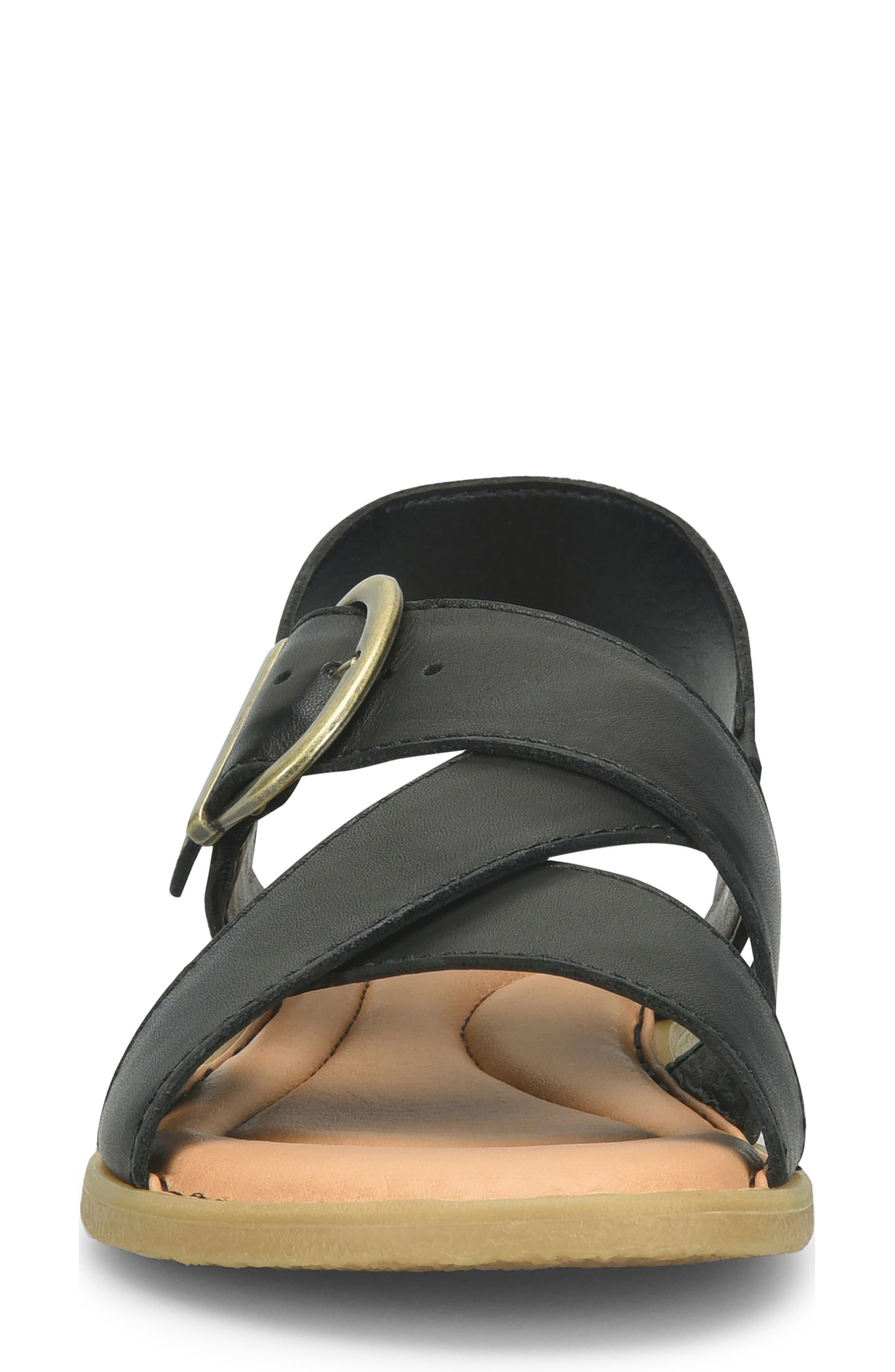 Børn Beebe Sandal, Alternate, color, Black Leather