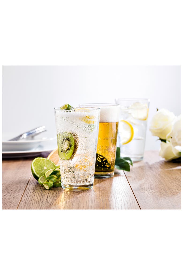 Barca Set of 12 Mixing Pint Glasses, Alternate, color, CLEAR