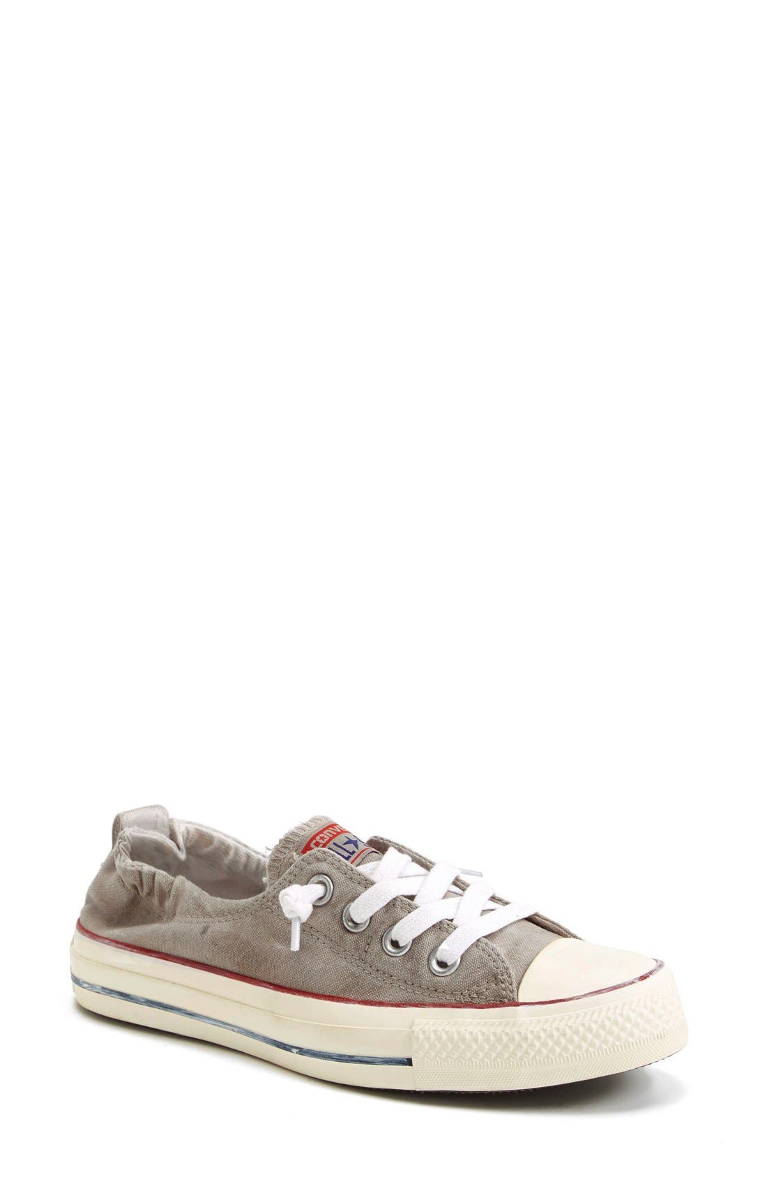 Chuck Taylor® 'Shoreline - White Wash' Sneaker, Main, color, PAPYRUS